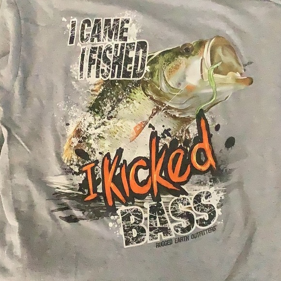 Delta Other - Rugged Earth Medium Gray Hunting Fishing Outdoor Bass Long Sleeve Tee